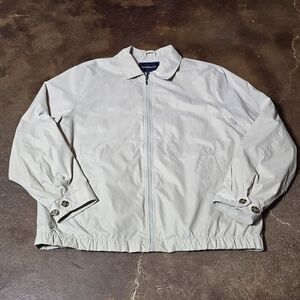 Croft & Barrow Beige Lightweight Zip Jacket Men’s Size XL Casual Outerwear